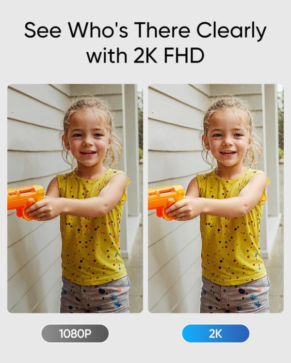 eufy Video Doorbell C31, 2K FHD, Dual Power Options, Live Video Call, Easy Installation, Quick-Release Battery, 24/7 Recording, Human and Motion Detection, HomeBase S380 Compatible, No Monthly Fee - Image 2