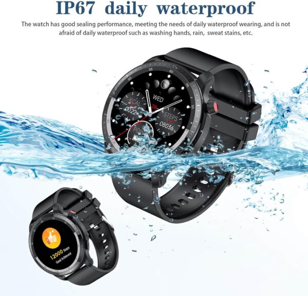 Smart Watch for Men Women,1.39" Round Smartwatch (Answer/Make Call), Blood Pressure/Heart Rate/Blood Oxygen/Sleep Monitor,110+ Sport Modes Fitness Tracker,IP67 Waterproof Watch for Android iOS - Image 5
