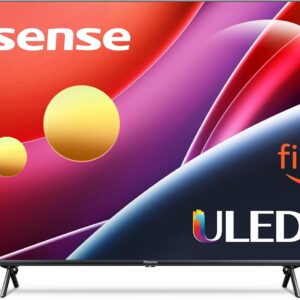 Hisense 75” Class U6 Series ULED 4K UHD Smart Fire TV (75U6HF, 2024) – QLED, Full Array Local Dimming, 600-Nit, Dolby Vision HDR 10+, HDMI 2.1, MEMC, 240 Motion Rate with VRR, Alexa Compatibility