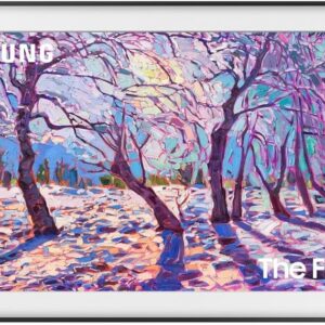 Samsung 32-Inch Class QLED The Frame LS03C Series, Quantum HDR, Art Mode, Anti-Reflection Matte Display, Slim Fit Wall Mount Included, Smart TV w/Alexa Built-in (QN32LS03CB)