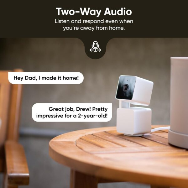 WYZE Cam Pan v3 Indoor/Outdoor IP65 1080P 360° Pan/Tilt/Zoom WiFi Smart Home Security Camera, Motion Tracking for Baby/Pet, Color Night Vision, Works with Alexa&Google Assistant, Free Expert Setup - Image 8