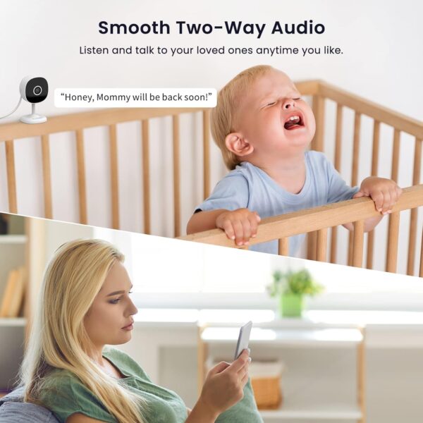 WiFi Camera 2K, Galayou Indoor Home Security Cameras for Baby/Elder/Dog/Pet Camera with Phone app,24/7 SD Card Storage,Works with Alexa & Google Home G7 - Image 6