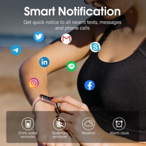 Smart Watch, 1.91″ HD Screen Smartwatch for Men Women(Answer/Make Call), Fitness Watch with Heart Rate/Sleep Monitor/Steps Monitor, 110+ Sports Modes, IP68 Activity Trackers, Rose Gold
