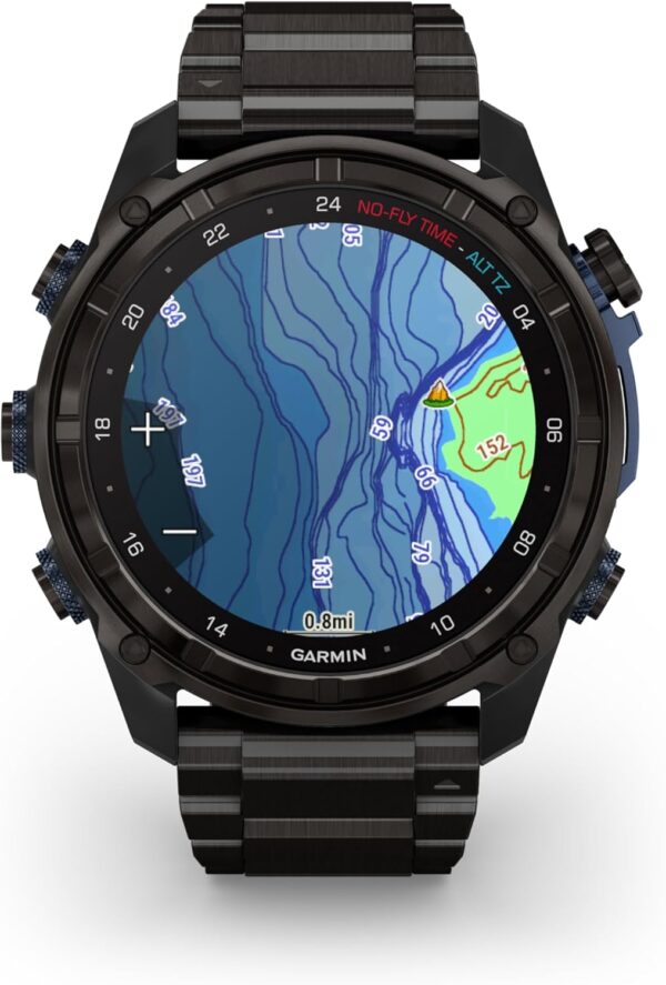 Wearable4U - Garmin Descent Mk3 & Mk3i 51 mm & 43 mm, Titanium Dive Computer - Extra-Long Strap | Up to 25 Days Battery Life, AMOLED Display, GPS Smartwatch & Gift Bundle (010-02752-13) - Image 6