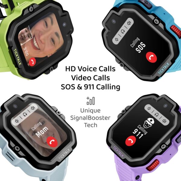 TickTalk 5 - Kids Smart Watch with GPS Tracker, Video Calling, SOS, & Parental Controls | Smartwatch with Free Music, Texting, Kid Phone Call and Text, Boys & Girls - 4G Smart Watch for Kids 3-12 - Image 2