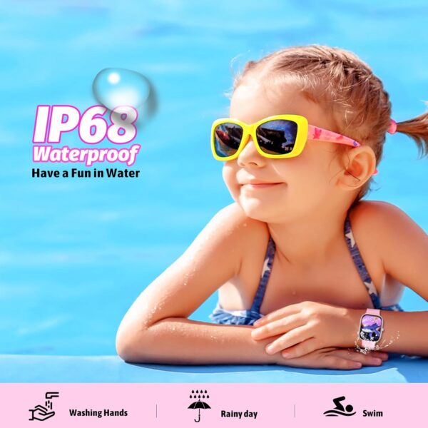Kids Watch with Fitness Tracker No Phone/APP Needed,19 Sport Mode,1.5" DIY Dial,IP68 Waterproof,Sleep Monitor,Pedometers,Heart Rate,Great Birthday Gift for Boys Girls Teens 6-14 (Pink) - Image 6