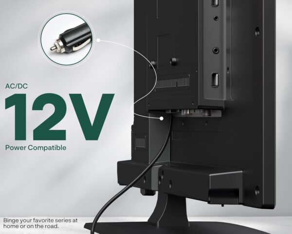 SYLVOX Smart RV TV, 24" 12 Volt TVs for RV Camper 1080P DC/AC Powered Television, Compatible with Google OS, Support Download APPs, Google Assistant, Bluetooth WiFi, 9-32V Wide Voltage Protection - Image 5