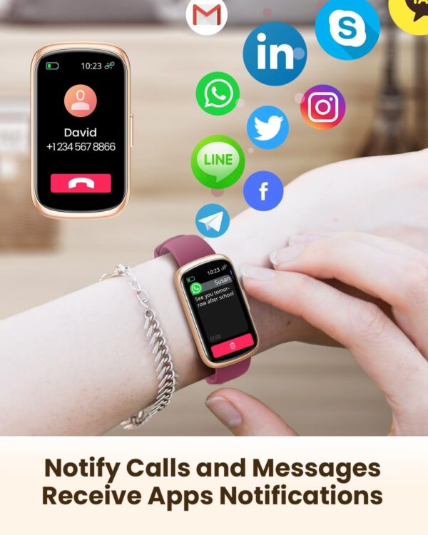 Fitness Watches for Women, Fitness Tracker with Heart Rate/SpO2 Monitor, Smart Watches for Women with Sleep/Step Tracker, 20+ Sport Modes Activity Tracker, Android Smart Watch for Phones - Image 5