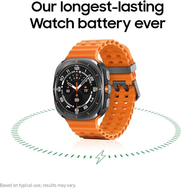 Samsung Galaxy Watch Ultra (2025) 47mm LTE Smartwatch + Gift Card, Titanium Casing, Advanced Sleep Coaching, Running Coach, Energy Score, GPS, Titanium White [US Version, 2 Yr Warranty] - Image 2