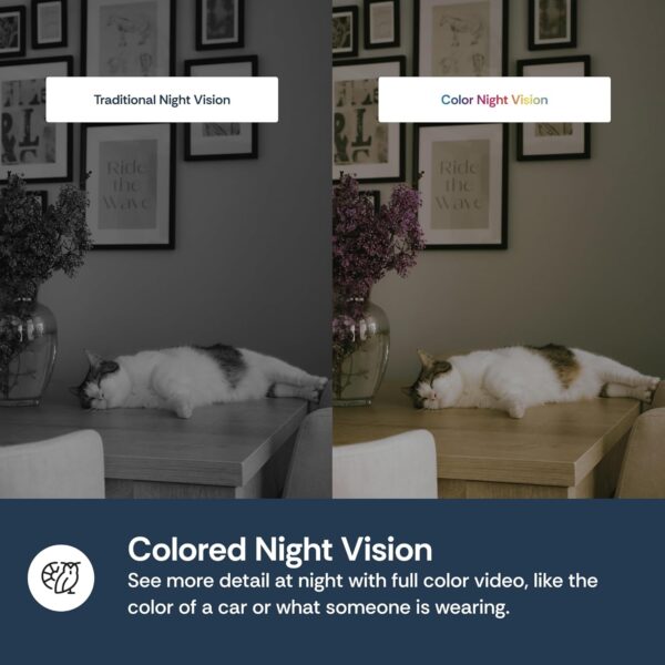 Luna 2K AI Cameras for Home Security Outdoor/Indoor, Wi-Fi 6 Compatible, Smart Motion Alerts, Color Night Vision, Spotlight, Magnetic Mount, Cloud & CVR Storage, 2-Way Audio (2-Pack, Black) - Image 7