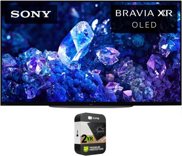Sony XR42A90K Bravia XR A90K 42 inch 4K HDR OLED Smart TV (Renewed) Bundle with 2 YR CPS Enhanced Protection Pack