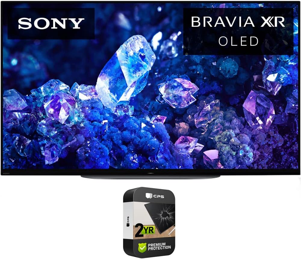 Sony XR42A90K Bravia XR A90K 42 inch 4K HDR OLED Smart TV (Renewed) Bundle with 2 YR CPS Enhanced Protection Pack