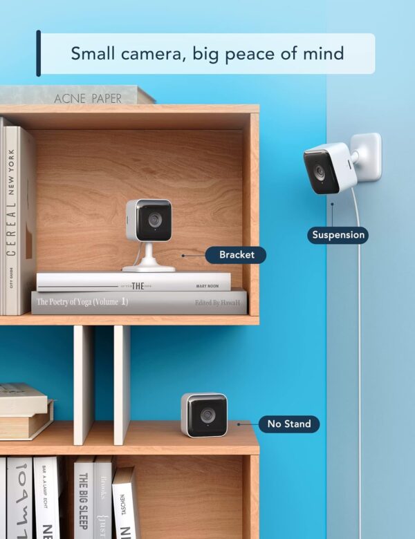 GNCC Indoor Security Camera Dog Camera 1080P Motion Detection, Cameras for Home Security with 2-Way Audio Siren, Night Vision, Cloud & SD Card Storage, Works w/Alexa & Google Home, 2.4G WiFi(only), C2 - Image 5