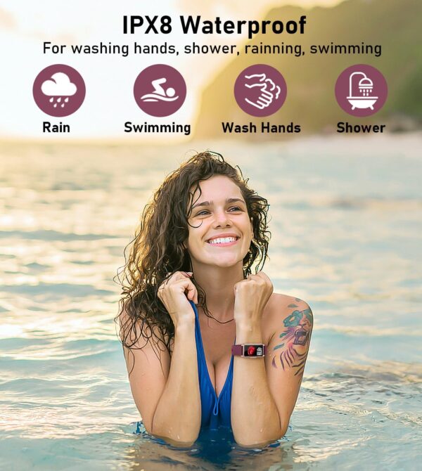 Smart Watch Health Fitness Tracker with 24/7 Heart Rate, Blood Oxygen Blood Pressure Sleep Monitor, 115 Sports Modes, Step Calorie Counter Pedometer IP68 Waterproof for Android and iPhone Women Men - Image 7