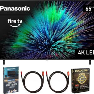 Panasonic TV-65W70BP W70 Series 65 inch LED 4K Ultra HD Smart Fire TV Bundle with 2X 6FT Universal 4K HDMI Cable, Theater Essentials and CPS Exclusive 26 Month Protection Pack (BEACH-CPS-26M1000ATV)