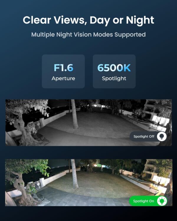 REOLINK 16MP WiFi Security Camera Outdoor, 180° Ultra-Wide Angle, Duo 3 WiFi, 2.4/5GHz Wi-Fi 6, Smart Detection, Color Night Vision, Two-Way Talk, IP67, Up to 512GB Storage, Plug-in Power (12V/2A) - Image 6