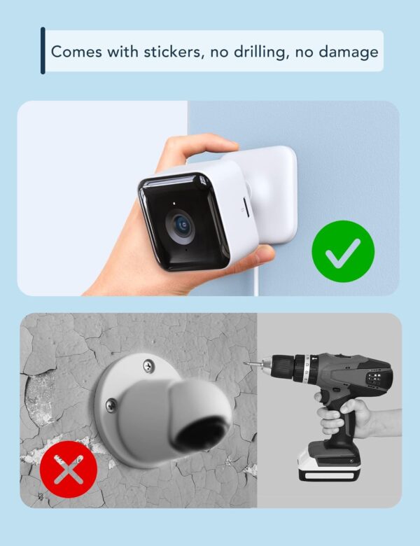 GNCC Indoor Security Camera Dog Camera 1080P Motion Detection, Cameras for Home Security with 2-Way Audio Siren, Night Vision, Cloud & SD Card Storage, Works w/Alexa & Google Home, 2.4G WiFi(only), C2 - Image 4