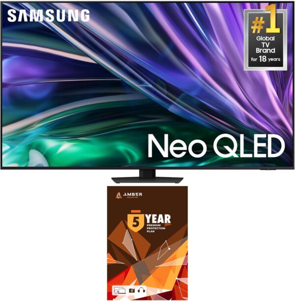 Samsung QN75QN85DDFXZA 75 Inch Neo QLED 4K UHD Smart TV with Mini LEDs and 5 Year Amber Protection Plan (2025)