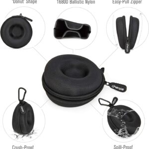 Cheopz Travel Watch Case Single Storage Box for Wristwatches & Smart Watches up to 50mm, Black