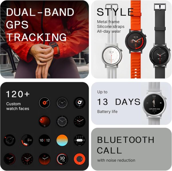 CMF Watch 3 Pro Smart Watch for Men Women, Bluetooth Call AI Smartwatch with Energy Score, Heart Rate Tracking, Sleep Monitor, GPS & 130+ Sport Modes, Fitness Tracker for Android iOS, IP68 Ash Grey - Image 2