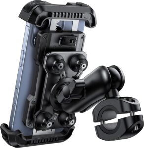 Read more about the article Lamicall Motorcycle Phone Mount Holder – [Dual Vibration Dampener] [Metal Adjustment Arm] Motorcycle Cell Phone Holder, Bike Handlebar Phone Mount, for iPhone 16/15/ 14/13 Pro Max, 4.7-6.7″ Phones