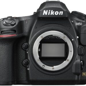 Nikon D850 DSLR Camera with AF-S DX 18-140mm f/3.5-5.6G ED VR Lens and 420-800mm Lens + 64GB Memory + Extra Battery + Slave Flash + Filters + Tripod + More (32pc Bundle)