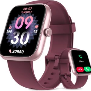 Smart Watch, 44mm Smartwatch Answer Make Calls, Alexa 1.83” Fitness Watch, IP68 Waterproof Fitness Tracker Women Men, Heart Rate/Sleep Monitor, 100+ Sports Pedometer Watch for Android & iOS Phone