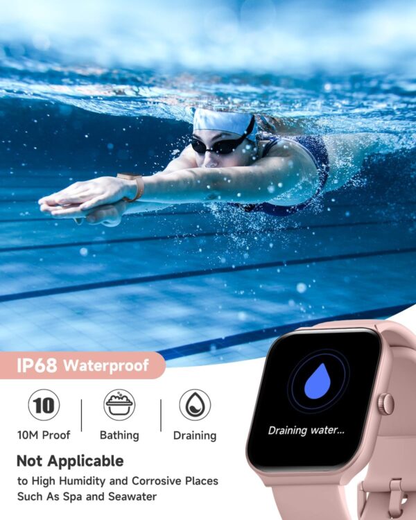 Smart Watch for Women Alexa Built-in, 1.95" Fitness Tracker with Answer/Make Calls, IP68 Waterproof/Heart Rate/Sleep Tracker/100 Sport Modes, Fitness Watch Compatible Android iOS - Image 7