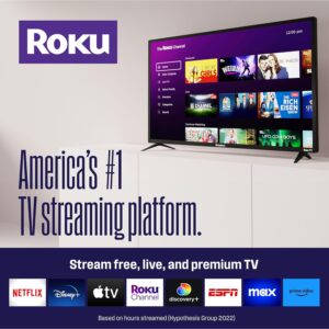 Westinghouse Roku TV – 43 Inch Smart TV, 1080P FHD Television with Wi-Fi Connectivity and Mobile App, LED Flat Screen Compatible with Apple HomeKit, Alexa and Google Assistant
