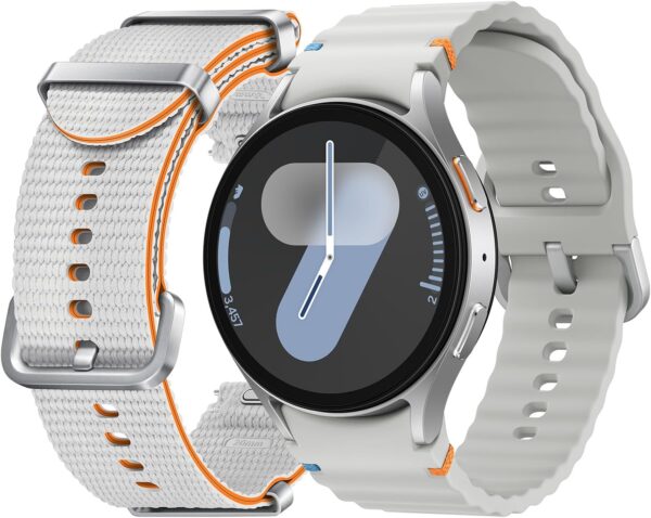 SAMSUNG Galaxy Watch 7 44mm LTE AI Smartwatch + Free Band, Energy Score, Wellness Tips, Heart Rate Tracking, Sleep Monitor, Fitness Tracker, 2024, Silver [US Version, 1Yr Manufacturer Warranty]