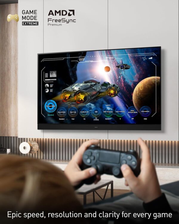 Panasonic W95 Series 65-inch Mini LED 4K Ultra HD Smart Fire TV, Sport Stadium Mode, ATSC3.0, Dolby Vision IQ, Dolby Atmos, HDR10+ Adaptive, Press and Ask Alexa, 144Hz, Wall-mountable - 65W95AP - Image 7