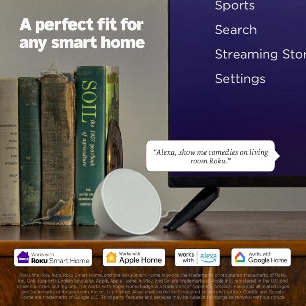 Roku Smart TV 2025 – 65-Inch Plus Series, Mini-LED TV – RokuTV with Enhanced Voice Remote – Flat Screen 4K QLED Television with Dolby Vision & Wi-Fi for Streaming Live Local News, Sports - Image 8