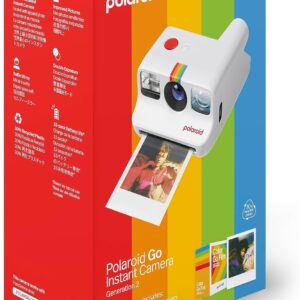 Polaroid Go Generation 2 – Mini Instant Camera + Film Bundle (16 Photos Included) – White (6282)