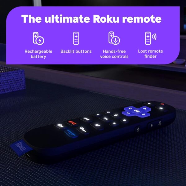 Roku Smart TV 2025 – 75-Inch Pro Series, Mini-LED TV – RokuTV with Backlit Voice Remote Pro – Flat Screen 4K QLED Television with 120Hz Refresh Rate & Dolby Vision IQ, Live News, Sports, Entertainment - Image 4
