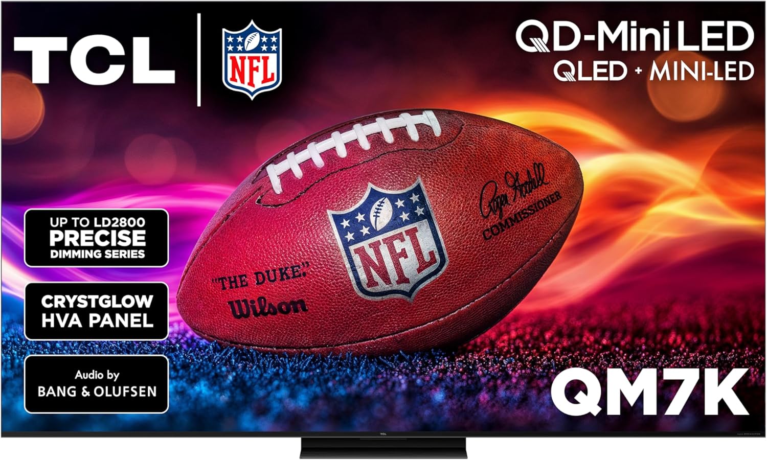 TCL 85-Inch Class QM7K Series QD-Mini LED 4K UHD Google Smart TV Best Premium Mini-LED TV - QLED, 144hz, 288hz Gaming Rate, Anti-Reflective Screen, Bang & Olufsen Audio, Atmos (85QM7K, 2025 Model)