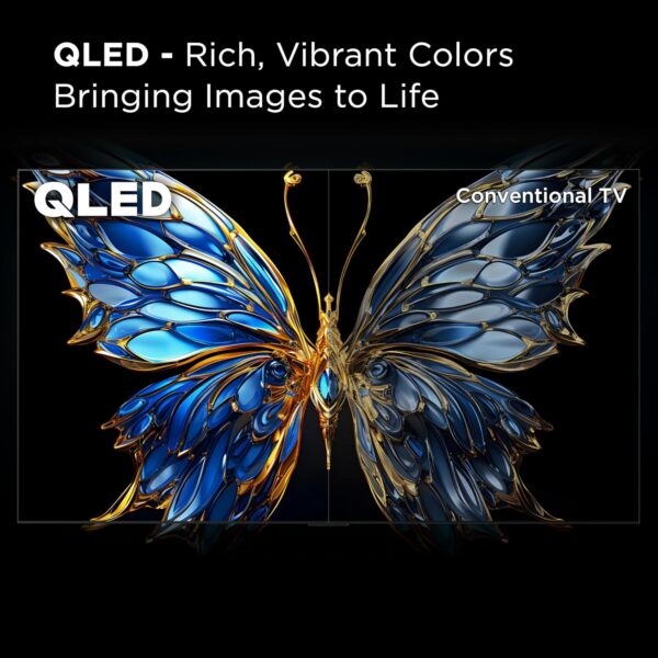 TCL 75-Inch Class Q65 QLED 4K Smart TV with Fire TV (75Q651F, 2024 Model), Dolby Vision, HDR PRO+, Dolby Atmos, Alexa Built-in with Voice Remote, Apple AirPlay 2 Compatibility, Streaming Television - Image 4