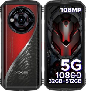 Read more about the article DOOGEE S118 Pro (2025) Rugged Phone 5G,10800mAh(33W) 24GB+512GB/2TB Rugged Smartphone Unlocked,DDR5,108MP+20MP Night Vision,6.6”FHD+120Hz Cell Phone,Dual SIM/Dual Unlock/NFC/GPS/OTG/WiFi 6