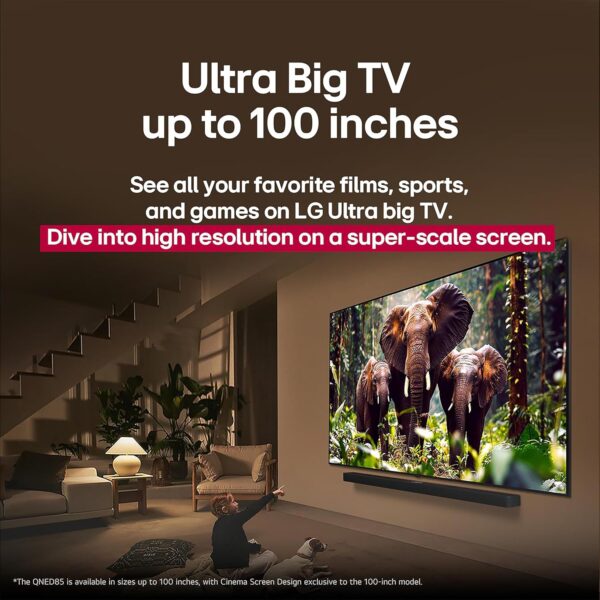 LG 65-Inch Class QNED evo AI QNED85A Series Mini LED 4K Smart TV w/AI Picture, AI Sound, HDR10, AI Super Upscaling 4K, Filmmaker Mode, Wow Orchestra, Alexa Built-in (65QNED85AUA, 2025) - Image 8