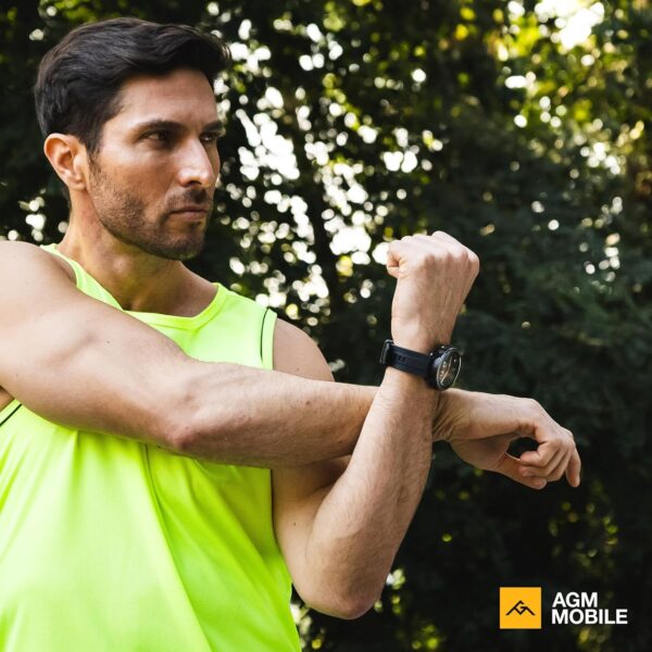AGM Legion Rugged Smart Watch for Men, 5ATM Waterproof, Shockproof & Drop-proof, 100+ Sports Modes, Bluetooth Calling, Compass, Barometer & Altimeter, 1.43" AMOLED Display, Heart Rate & Sleep Tracking - Image 9