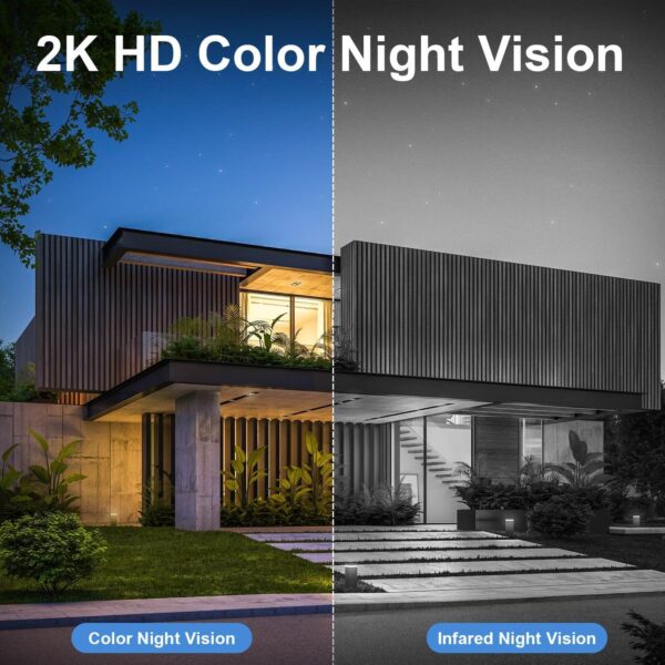 Cameras for Home Security Outdoor, WiFi Outdoor Camera Wireless, Solar Security Cameras Wireless Outdoor, 360 PTZ, PIR Sensor, 2K HD Color Night Vision, 2-Way Talk, IP66 Waterproof - Image 7
