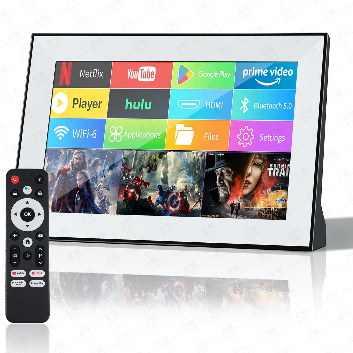 Small Smart tv，Portable TV with Touchscreen LCD Monitor，Built in Apps, Support SD，WiFi,Bluetooth，USB, HDMI Input,mini TV Design for Home, Kitchen, RV, and Travel Use