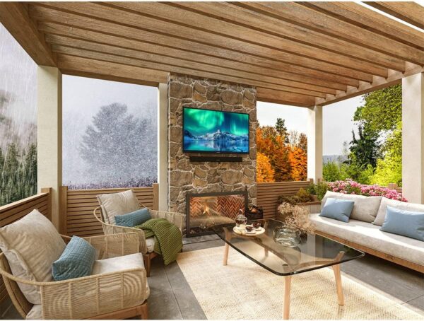 Furrion Aurora 50-Inch Full-Shade 4K LED Outdoor Smart TV - Weatherproof Outdoor Television w/ HDR10, Anti-Glare, 400-Nit LED Screen, Impact-Resistant Screen, External Antenna for Shaded Outdoor Areas - Image 2