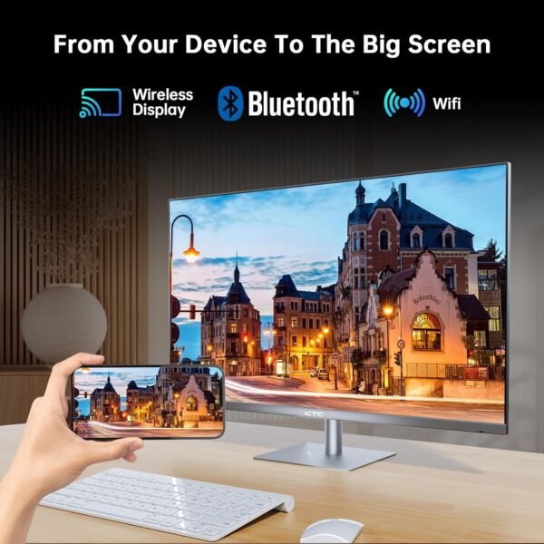 KTC 32 Inch 4K Smart Monitor, Google System UHD (3840x 2160) Smart Monitor with Speakers, Netflix Licensed, Type-C 65W PD, WirelessDisplay, HDR, Bluetooth, Hey Google Voice Remot, VESA Support, A32Q8 - Image 8