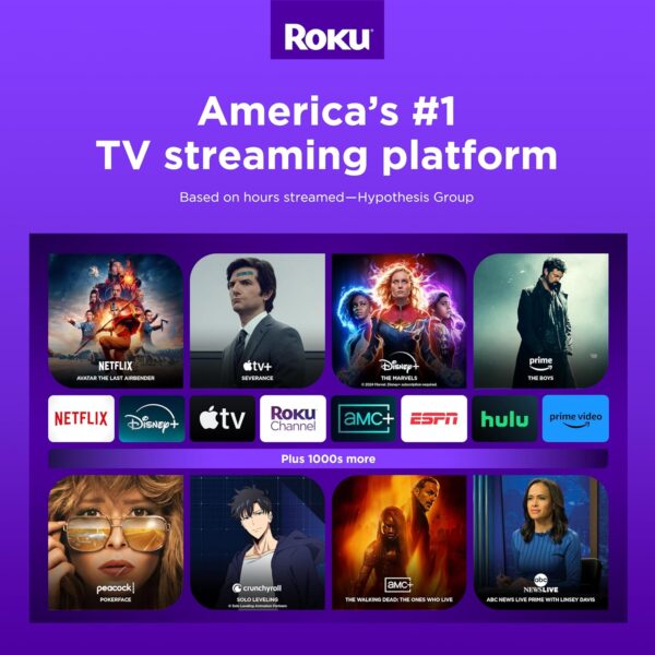 Roku Smart TV – 65-Inch Pro Series 4K QLED RokuTV with Backlit Roku Voice Remote Pro, Dolby Vision IQ, 120Hz Refresh Rate – Live Local News, Sports, Gaming - Image 7