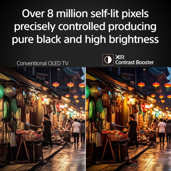 Sony BRAVIA 8 II 55 Inch TV, QD OLED, 4K Smart Google TV, XR Processor with AI Technology, Ultra Slim Design, 120hz Television, Dolby Vision/Atmos, Exclusive Features for PS5, K-55XR80M2, 2025 Model - Image 3