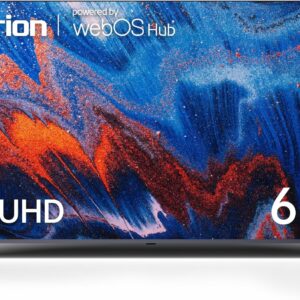 HORION 65 Inch Smart TV, 4K UHD LED TV with WebOS 22, Ultra Slim Television with Mega Contrast, HDR10, Dolby Audio, Streaming Live, Compatible with Miracast and Airplay (P6D Series, 2025)