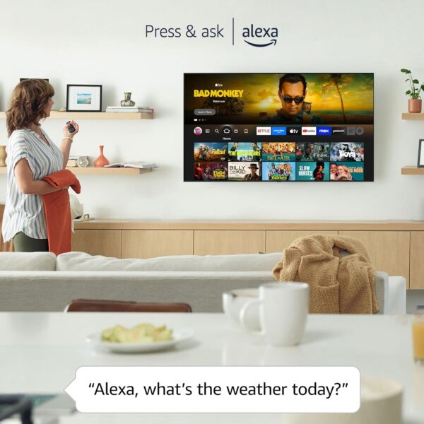 Panasonic W70 Series (2025 Model) 55" LED 4K Ultra HD Smart Fire TV, Press & Ask Alexa, Apple AirPlay, HDR10+, HDMI 2.1, and Bluetooth Support - 55W70BP - Image 5