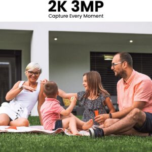 2K Solar Camera Outdoor Wireless-2.4Ghz WiFi Cameras for Home Security, Continuous Power, Color Night Vision, SD Card/Cloud Storage, Waterproof, Compatible with Alexa/Google Home S1 (1 Pack)