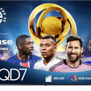 Hisense 75″ Class QD7 Series Mini-LED 4K UHD Smart Fire TV (75QD7QF, 2025 Model) – QLED, Native 144hz, HDR10+, Dolby Vision, Dolby Atmos, Game Mode Pro, ALLM, Alexa Built in with Voice Remote, Black