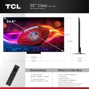 TCL 55-Inch Class QM7K Series QD-Mini LED 4K UHD Google Smart TV Best Premium Mini-LED TV – QLED, 144hz, 240hz Gaming Rate, Anti-Reflective Screen, Bang & Olufsen Audio, Atmos (55QM7K, 2025 Model)